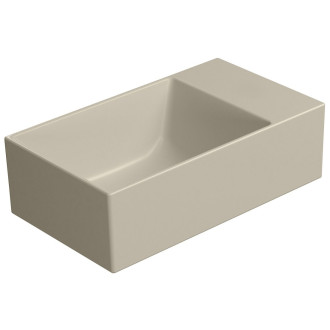 KUBE X keramické umývátko 40x23cm, bez otvoru, pravé/levé, creta mat 9484008