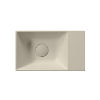 KUBE X keramické umývátko 40x23cm, bez otvoru, pravé/levé, creta mat 9484008