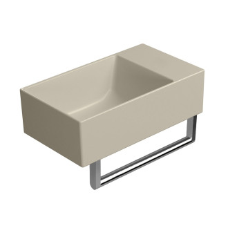 KUBE X keramické umývátko 40x23cm, bez otvoru, pravé/levé, creta mat 9484008