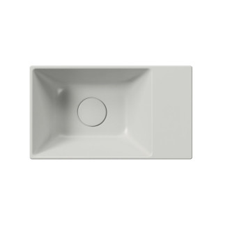 KUBE X keramické umývátko 40x23cm, bez otvoru, pravé/levé, cenere mat 9484017