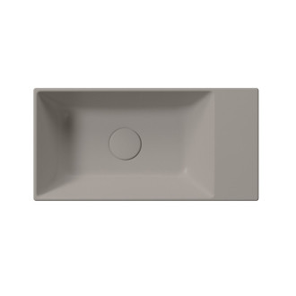 KUBE X keramické umývátko 50x25cm, bez otvoru, pravé/levé, tortora mat 9486005