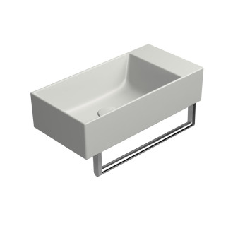 KUBE X keramické umývátko 50x25cm, bez otvoru, pravé/levé, cenere mat 9486017