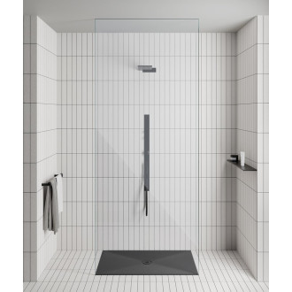 Keramická sprchová vanička, obdélník 120x80cm, černá mat 46120826