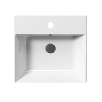 KUBE X keramické umyvadlo 50x47cm, broušená spodní hrana, bílá ExtraGlaze 94309111