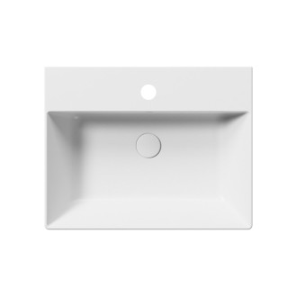 KUBE X keramické umyvadlo 60x47cm, broušená spodní hrana, bílá mat 94319109