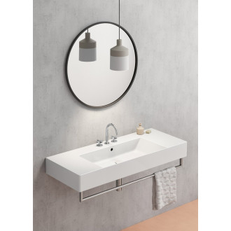 KUBE X keramické umyvadlo 120x47cm, s odkládacími plochami, 3 otvory, bílá 94529311
