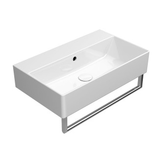 KUBE X keramické umyvadlo 60x37cm, broušená spodní hrana, bez otvoru, bílá 94549011
