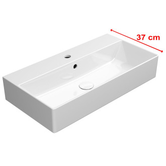 KUBE X keramické umyvadlo 70x37cm, broušená spodní hrana, bílá ExtraGlaze 94559111