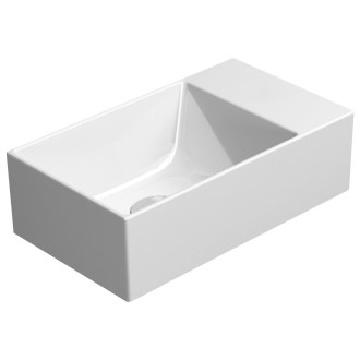 KUBE X keramické umývátko 40x23cm, broušená spodní hrana, pravé/levé, bílá mat 94849009