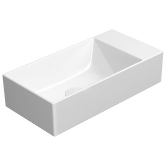 KUBE X keramické umývátko 50x25cm, bez otvoru, pravé/levé, bílá ExtraGlaze 94869011