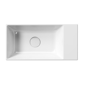 KUBE X keramické umývátko 50x25cm, bez otvoru, pravé/levé, bílá ExtraGlaze 94869011
