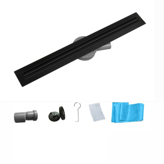 FLAT 360 Black Slim nerezový sprchový žlab 800mm 1741080