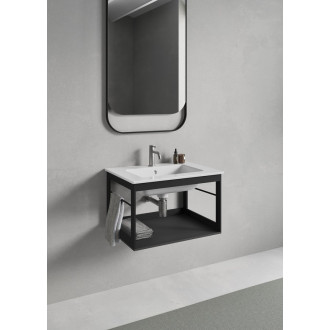 PURA konstrukce pod umyvadlo 62x46cm, černá mat MSP6228