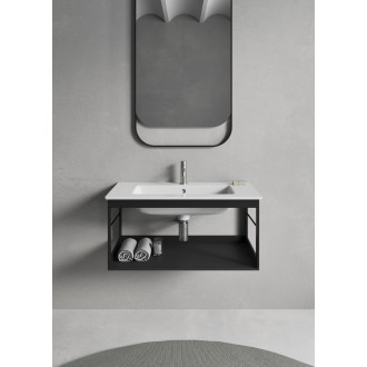 PURA konstrukce pod umyvadlo 82x46cm, černá mat MSP8228