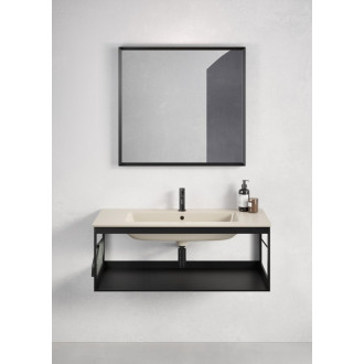PURA konstrukce pod umyvadlo 82x46cm, černá mat MSP8228