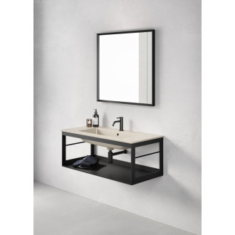 PURA konstrukce pod umyvadlo 82x46cm, černá mat MSP8228