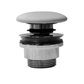 GSI umyvadlová výpust 5/4“, click-clack, keramická zátka, 5-65mm, bílá mat PCS09