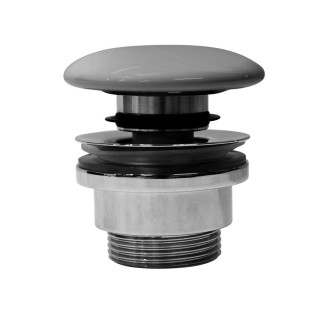 GSI umyvadlová výpust 5/4“, click-clack, keramická zátka, 5-65mm, cenere mat PCS17