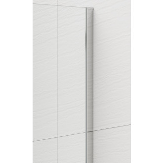 ESCA CHROME jednodílná sprchová zástěna ke stěně, kouřové sklo, 1400 mm ES1214-01