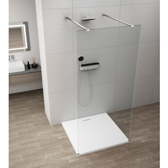 ESCA CHROME jednodílná sprchová zástěna do prostoru, čiré sklo, 1500 mm ES1015-05