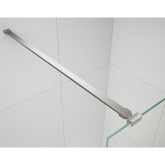 ESCA CHROME jednodílná sprchová zástěna do prostoru, sklo Flute, 1500 mm ES1315-05