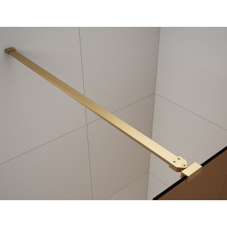 ESCA GOLD MATT jednodílná sprchová zástěna do prostoru, sklo Marron, 1500 mm ES1515-08
