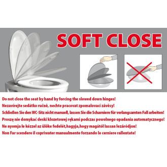 RETRO WC sedátko Soft Close, černá mat/chrom 108831