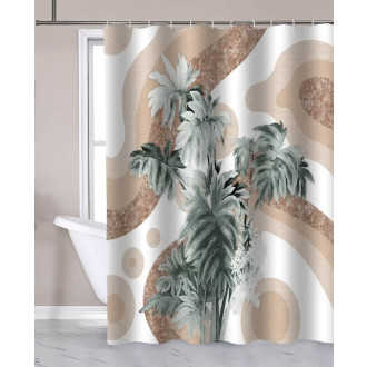 Sprchový závěs 180x180cm, polyester, palma ZP016 ZP016