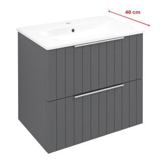 CIRASA umyvadlová skříňka 58x54x39cm, carina strip CR592-4141S