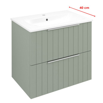 CIRASA umyvadlová skříňka 58x54x39cm, verde strip CR592-4444S