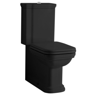 WALDORF WC kombi, spodní/zadní odpad, černá-chrom WCSET25-WALDORF