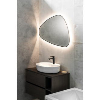 ELENA zrcadlo s LED podsvícením 20W, 68x96cm, černá mat 30574CI