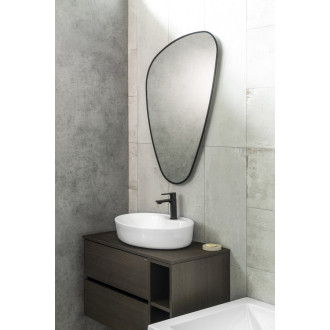 ELENA zrcadlo s LED podsvícením 20W, 68x96cm, černá mat 30574CI