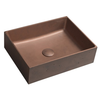 FORMIGO betonové umyvadlo na desku, 47,5x36,5cm, měď FG120