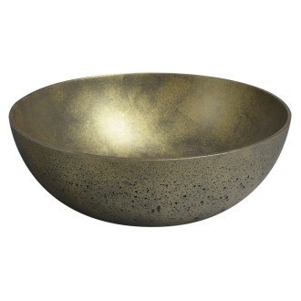 FORMIGO betonové umyvadlo na desku, ? 39cm, zlato FG318