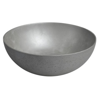 FORMIGO betonové umyvadlo na desku, ? 39cm, stříbrná FG319
