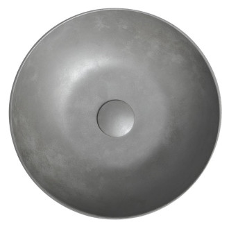 FORMIGO betonové umyvadlo na desku, ? 39cm, stříbrná FG319
