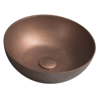 FORMIGO betonové umyvadlo na desku, ? 39cm, měď FG320