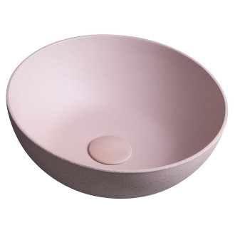 FORMIGO betonové umyvadlo na desku, ? 39cm, růžová FG321