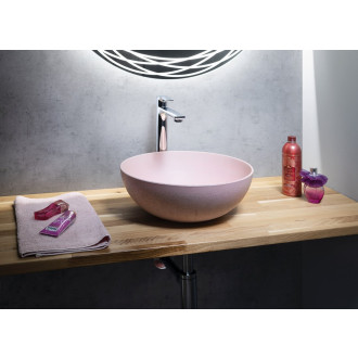 FORMIGO betonové umyvadlo na desku, ? 39cm, růžová FG321