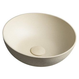 FORMIGO betonové umyvadlo na desku, ? 39cm, žlutá FG322
