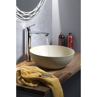 FORMIGO betonové umyvadlo na desku, ? 39cm, žlutá FG322