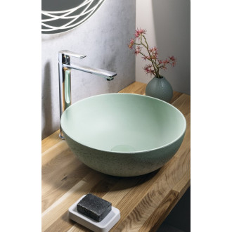 FORMIGO betonové umyvadlo na desku, ? 39cm, zelená FG323