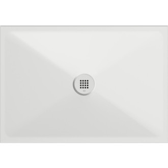 Vaničkový sifon, průměr 90mm, DN40, nízký, krytka bílá mat PILDSR209