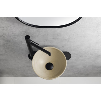 MINOR betonové umývátko na desku, ? 26cm, žlutá MR26022