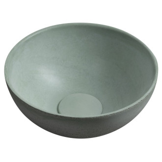 MINOR betonové umývátko na desku, ? 26cm, zelená MR26023