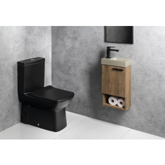 PICCOLINO betonové umývátko 30,8x17cm, baterie vlevo, písková PK30014