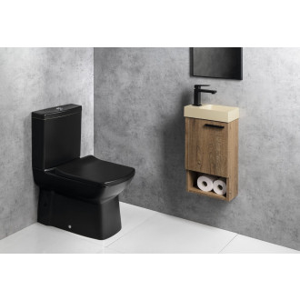 PICCOLINO betonové umývátko 30,8x17cm, baterie vlevo, žlutá PK30022