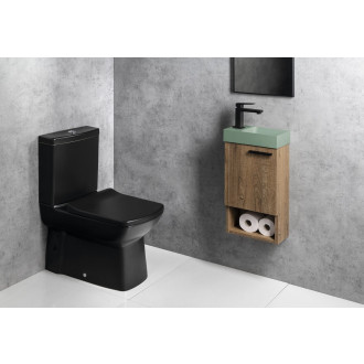 PICCOLINO betonové umývátko 30,8x17cm, baterie vlevo, zelená PK30023