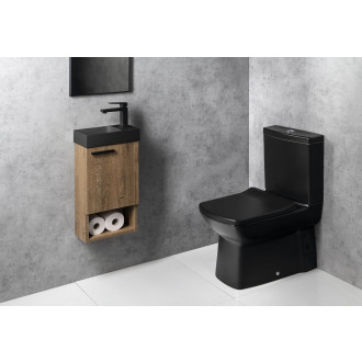 PICCOLINO betonové umývátko 30,8x17cm, baterie vpravo, antracit PK30516